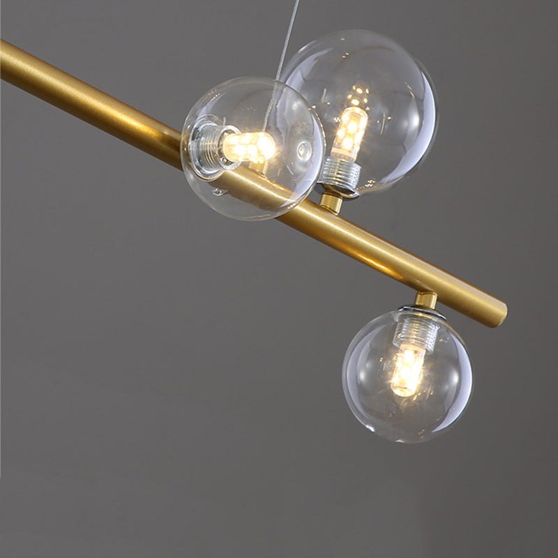 Modern Lighting Chandelier Linear Island Lighting Hanging Island Lights Glass Island Pendants