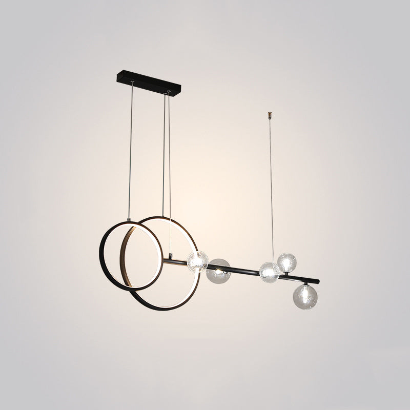 Modern Lighting Chandelier Linear Island Lighting Hanging Island Lights Glass Island Pendants
