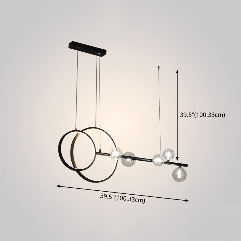 Modern Lighting Chandelier Linear Island Lighting Hanging Island Lights Glass Island Pendants
