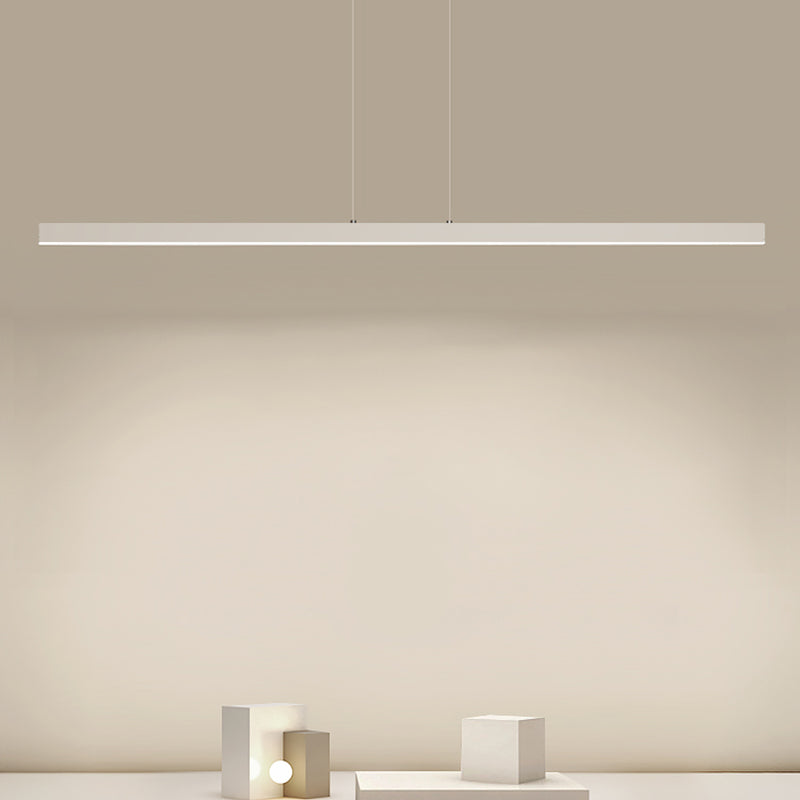 Lámpara moderna de lámpara lineal iluminación lineal lámpara de araña moderna en negro