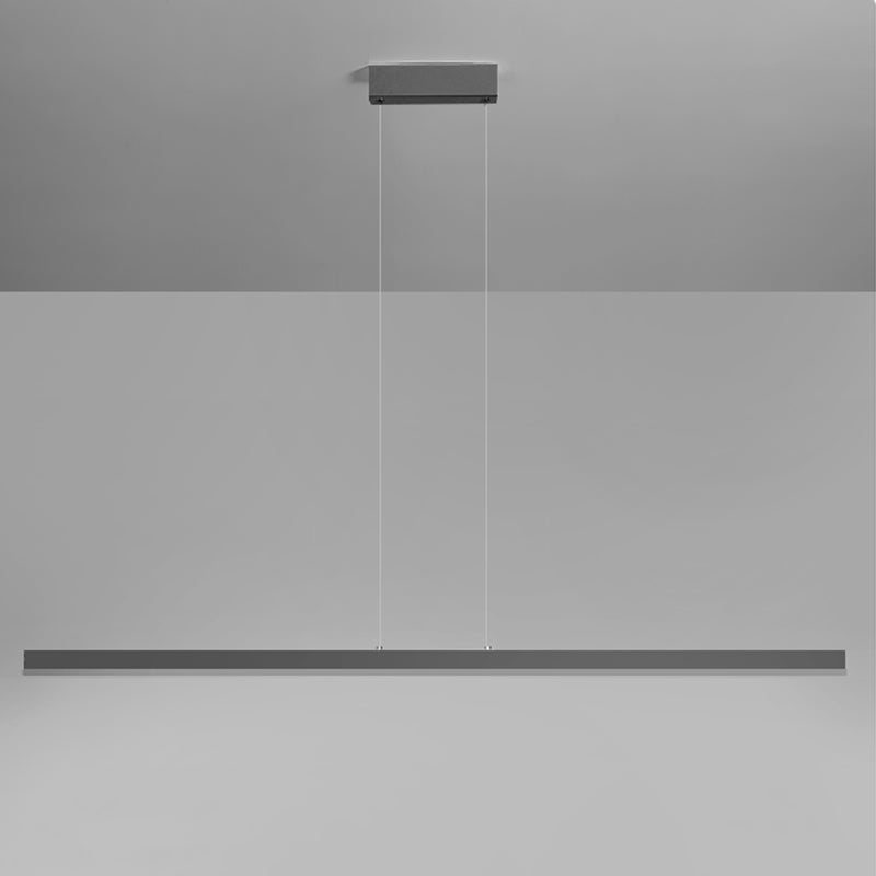 Lámpara moderna de lámpara lineal iluminación lineal lámpara de araña moderna en negro