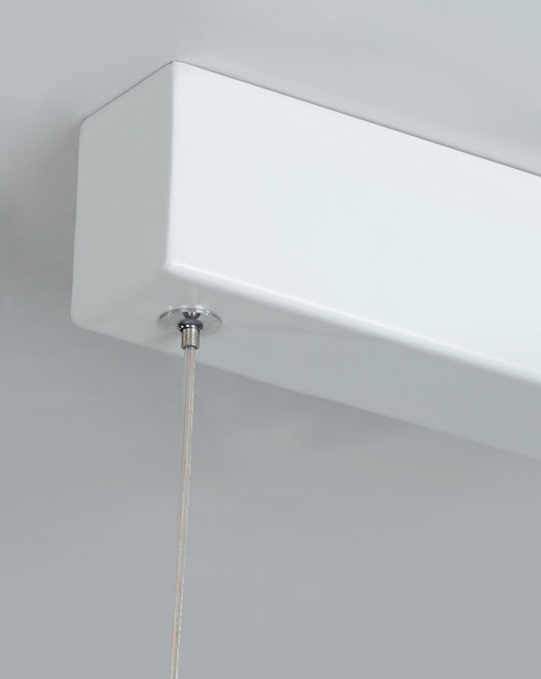 Lámpara moderna de lámpara lineal iluminación lineal lámpara de araña moderna en negro