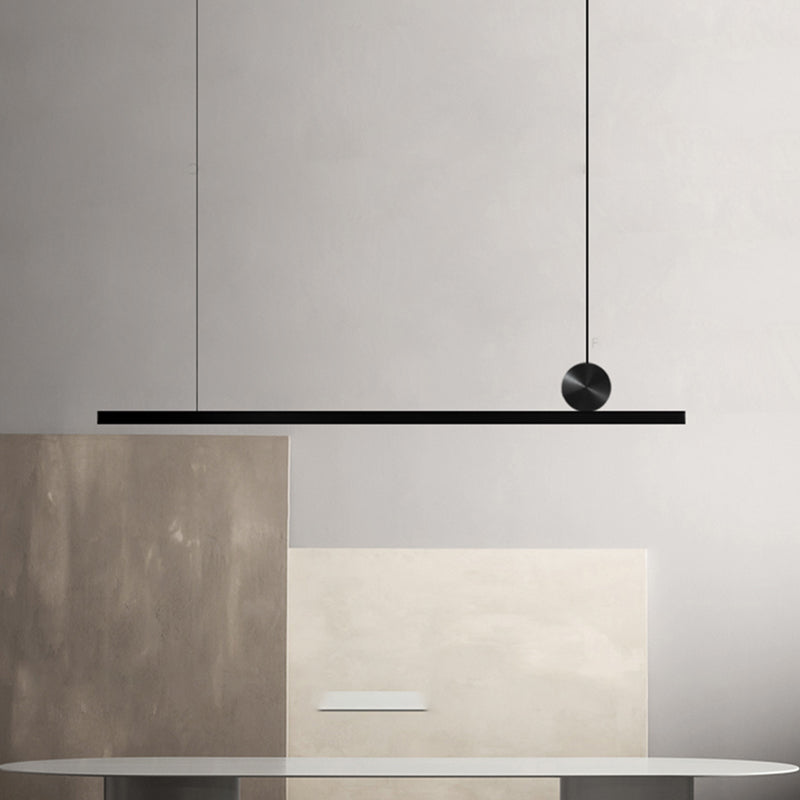 Lampade dell'isola illuminazione isola lineare Luci dell'isola in nero