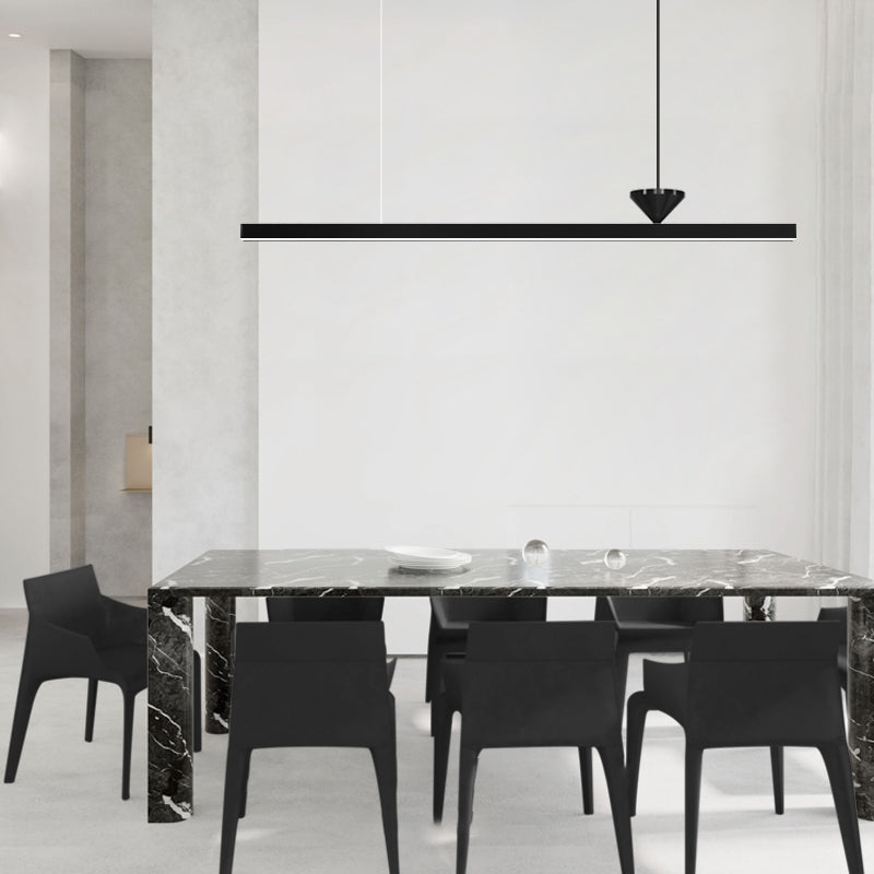 Lampade dell'isola illuminazione isola lineare Luci dell'isola in nero