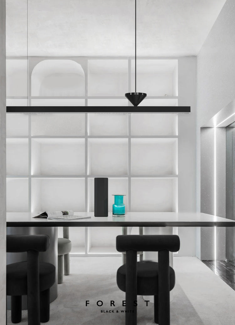 Lampade dell'isola illuminazione isola lineare Luci dell'isola in nero