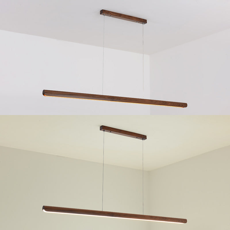 Luci a sospensione da cucina contemporanea illuminazione isola lineare luce appesa in nero