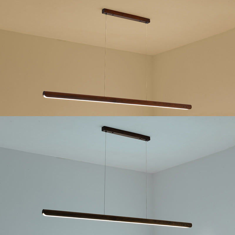 Luci a sospensione da cucina contemporanea illuminazione isola lineare luce appesa in nero