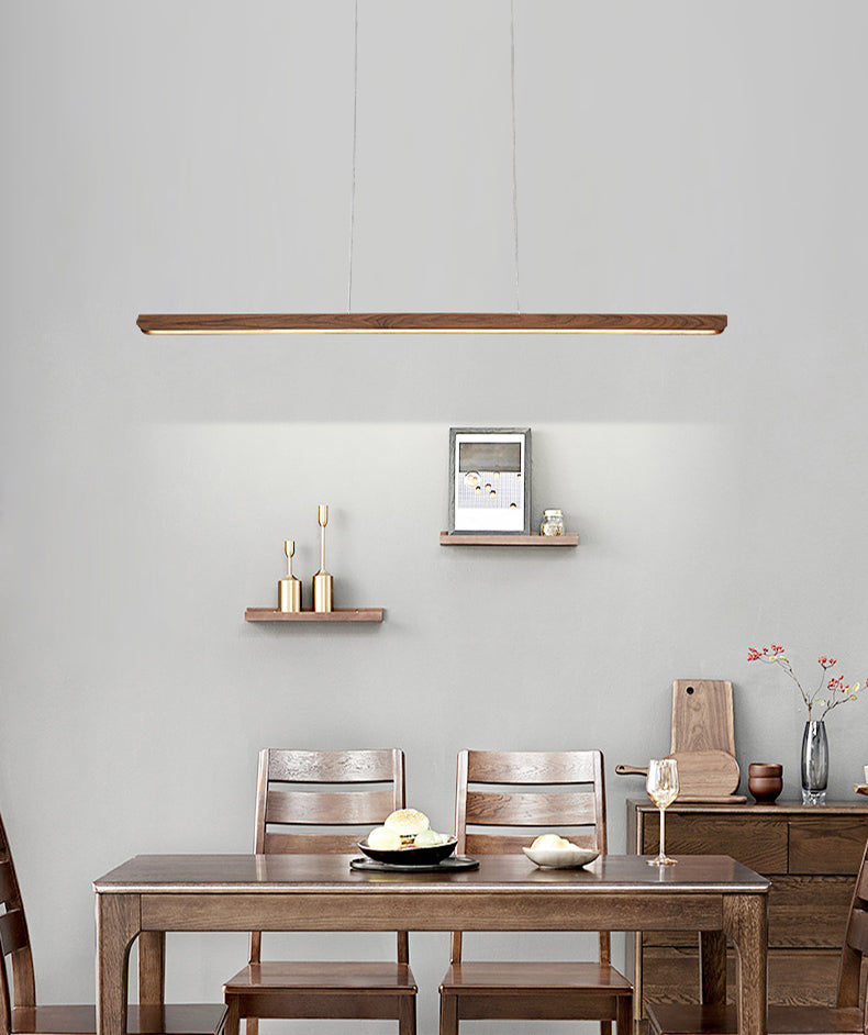 Luci a sospensione da cucina contemporanea illuminazione isola lineare luce appesa in nero