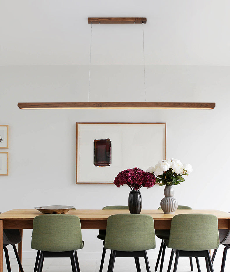 Luci a sospensione da cucina contemporanea illuminazione isola lineare luce appesa in nero