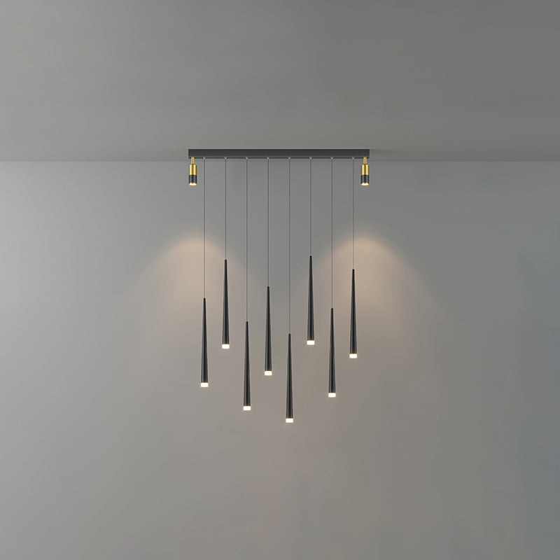 Metal Minimalism Ceiling Lamp 1-Light LED Pendant Lighting Fixture for Dining Room