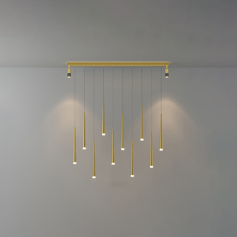Metaal minimalisme plafondlamp 1-licht LED hanglampverlichtingsarmatuur voor eetkamer