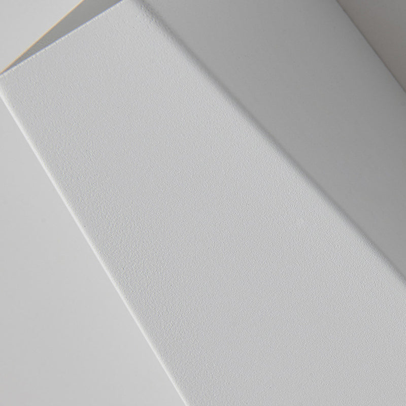 Polygon Wall Sconce Lighting Modern Style Metal 2-Lights Sconce Light in Black and White