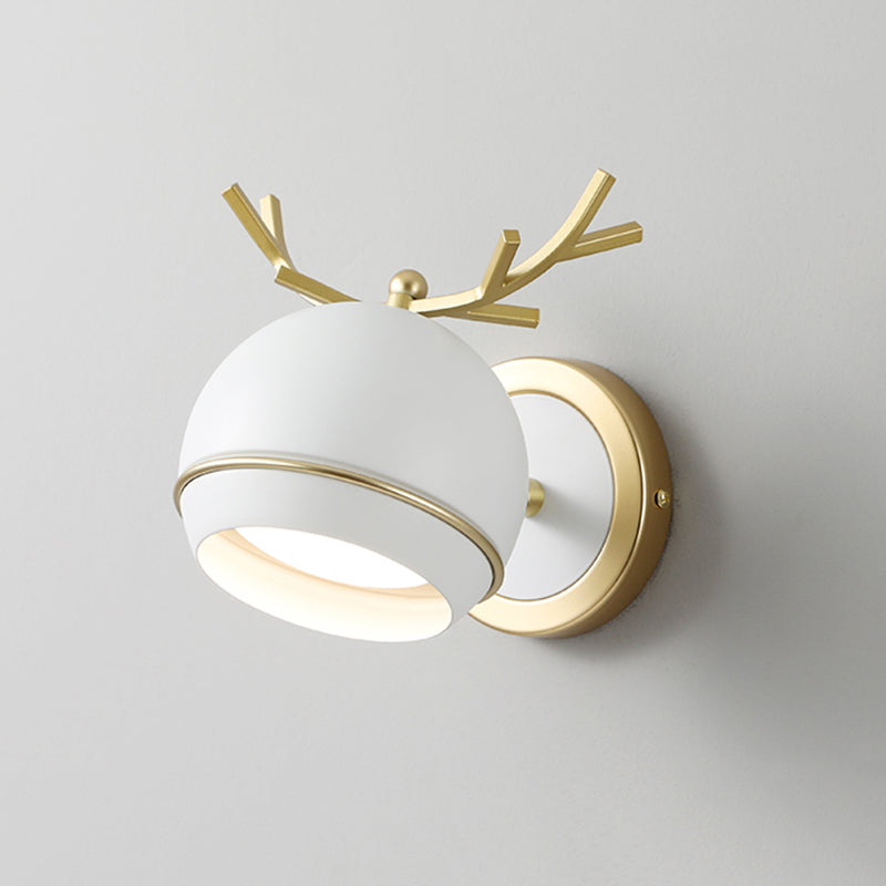 Modern Metal 1-Light Reading Wall Mount Lamp Spherical Wall Sconce for Bedroom