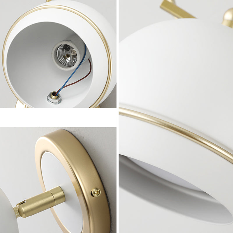 Modern Metal 1-Light Reading Wall Mount Lamp Spherical Wall Sconce for Bedroom