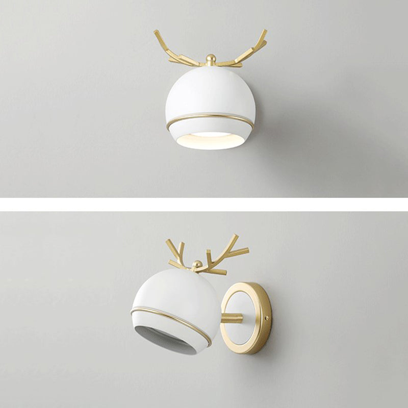 Modern Metal 1-Light Reading Wall Mount Lamp Spherical Wall Sconce for Bedroom