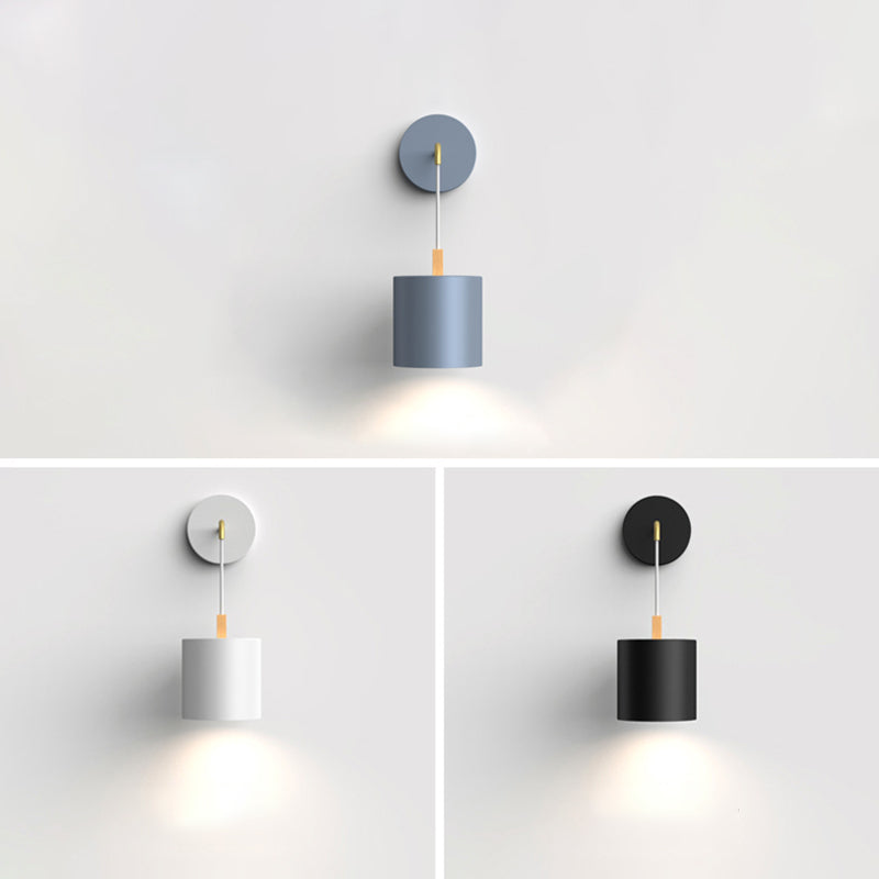 1-Light Modern Nordic Wall Lights Metal Wall Mounted Lamps for Bedroom