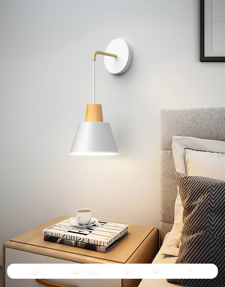 1-Light Modern Nordic Wall Lights Metal Wall Mounted Lamps for Bedroom