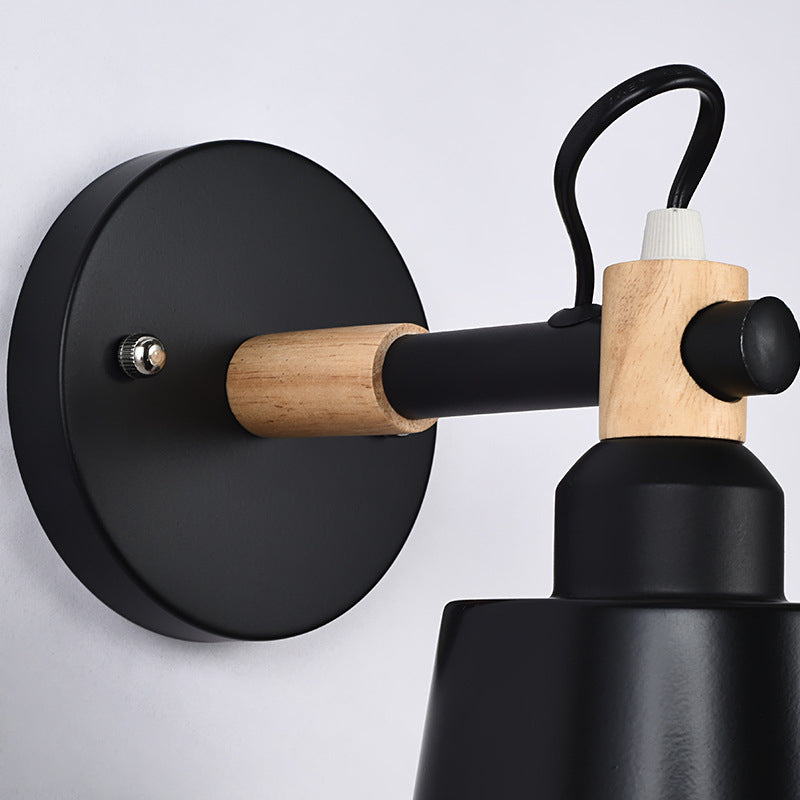 Lampade a 1 leggera funzione moderna Nordic Sconcetti per pareti in metallo per camera da letto