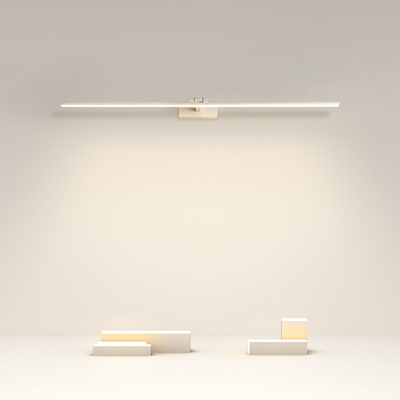 Modern Minimalist LED Wall Light Aluminium Linear Wall Lamp with Silicone Shade