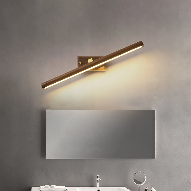 Houten wandbevestiging lamp eigentijdse ijdelheid muurlichtwijken voor badkamer