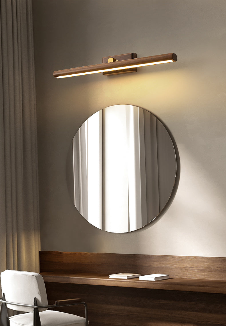Houten wandbevestiging lamp eigentijdse ijdelheid muurlichtwijken voor badkamer