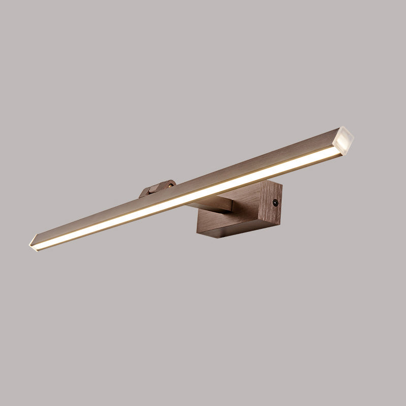 Luce murale di vanità in alluminio lineare Modern a parete a 1 luci per il bagno