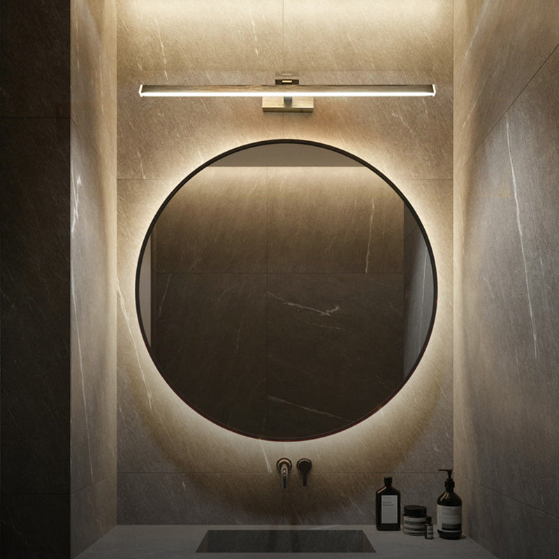 Luce murale di vanità in alluminio lineare Modern a parete a 1 luci per il bagno