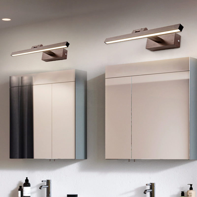 Luce murale di vanità in alluminio lineare Modern a parete a 1 luci per il bagno