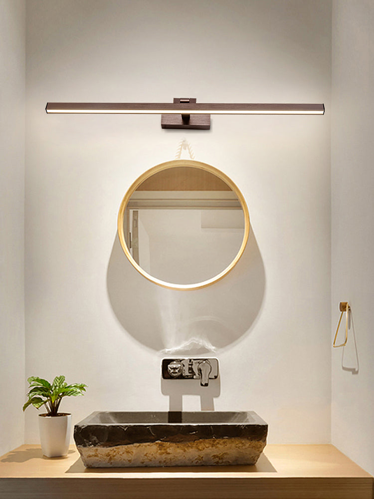 Luce murale di vanità in alluminio lineare Modern a parete a 1 luci per il bagno