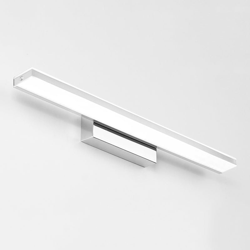Lampada a parete lineare in acciaio inossidabile Sconce Minimalismo Sconcetto per il bagno