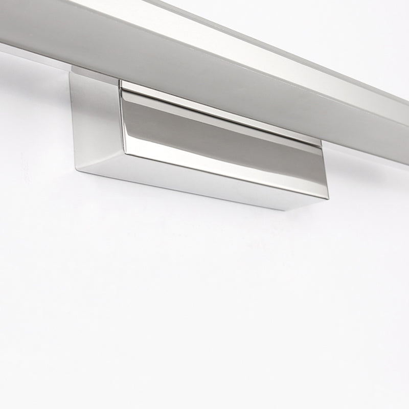 Lampada a parete lineare in acciaio inossidabile Sconce Minimalismo Sconcetto per il bagno