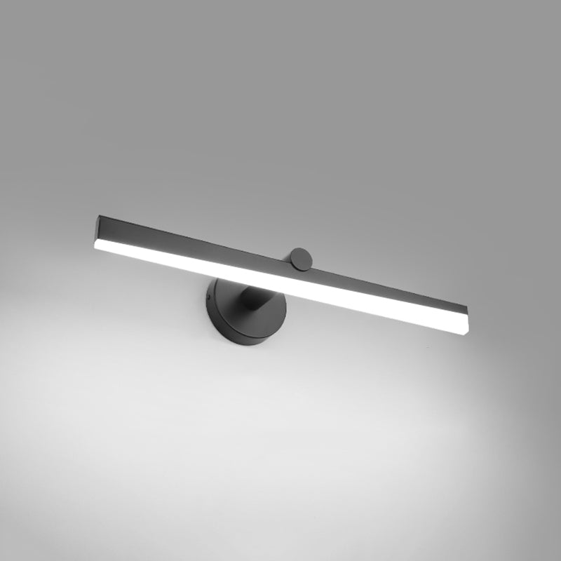 Minimalismo a 1 luce a parete a parete a parete melanza di luce a parete lineare per bagno