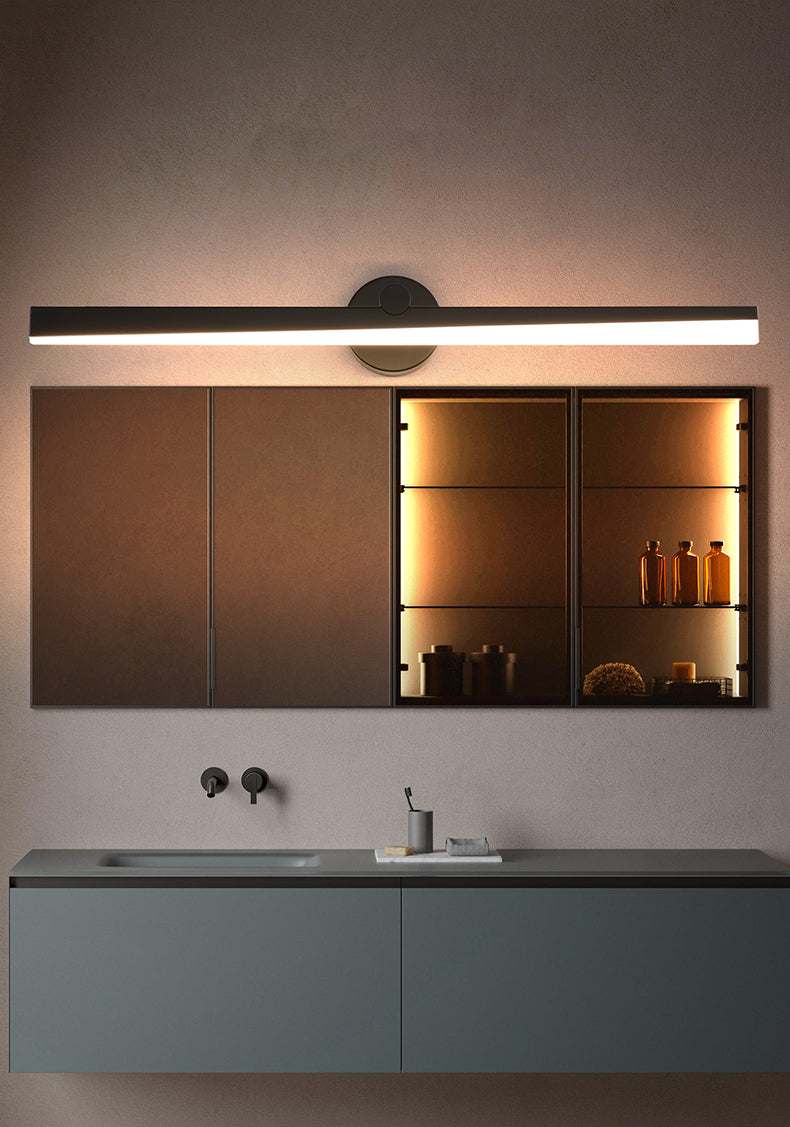 Minimalismo a 1 luce a parete a parete a parete melanza di luce a parete lineare per bagno
