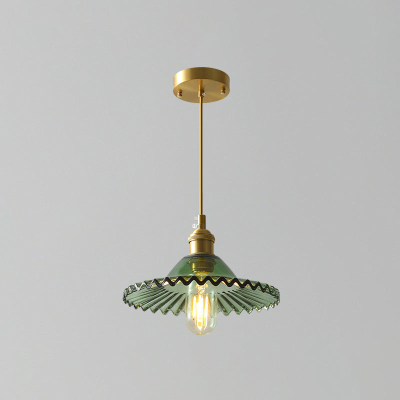 Clear Glass Industrial Hanging Light Kit 1-Licht Deckenleuchte für Esszimmer
