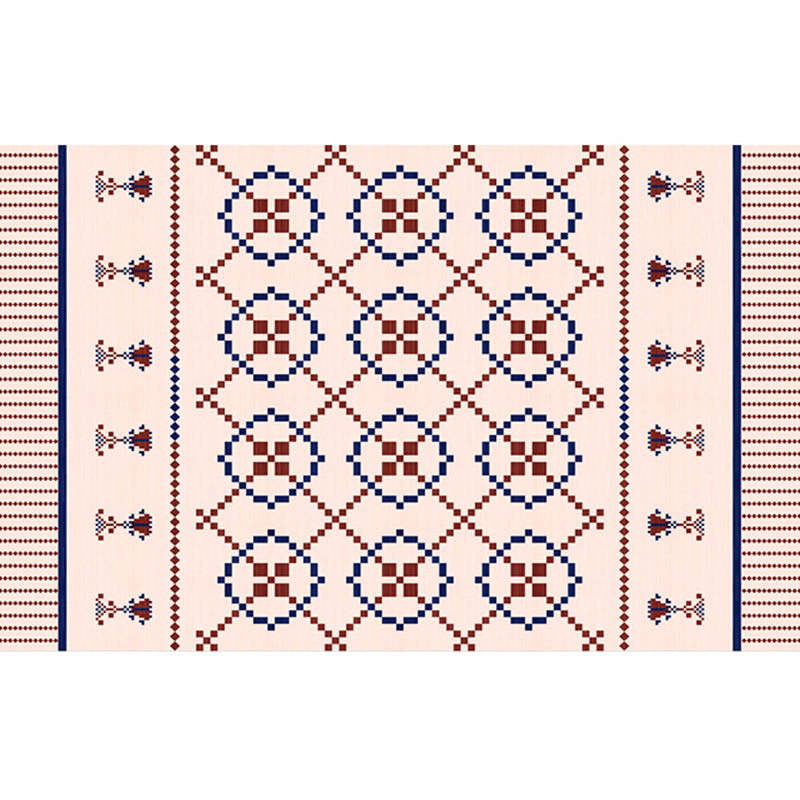Tapis de salon orange Bohemian Americana Patter Area Polyester Polyester Anti-Slip tapis