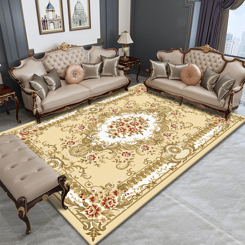 Nostalgia Home Decoration Carpet Tribal Pattern Area Rug Polyester Washable Indoor Carpet