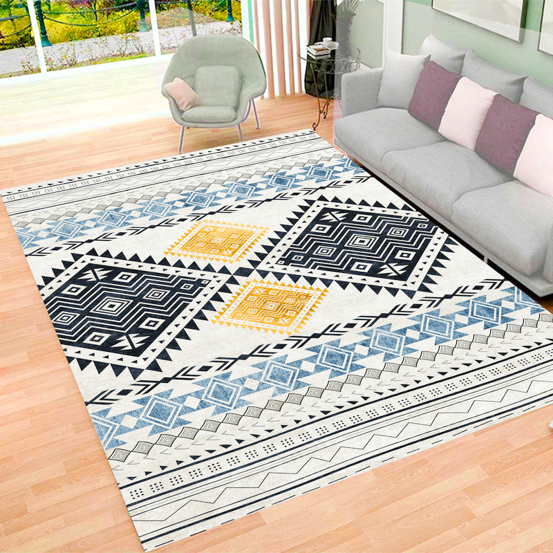 Boheemse grafisch afdrukken Tapijten Polyester binnen Tapijt Non-slip ruggebied Tapijt voor woonkamer