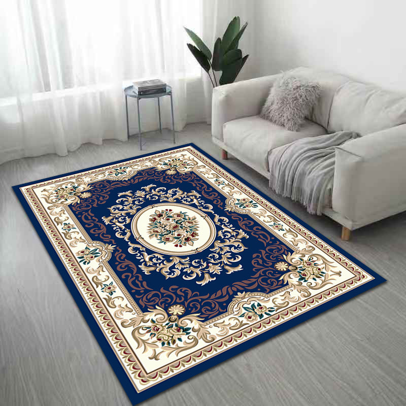 Witte medaillon tapijt polyester vintage binnen tapijt anti-split rug tapijt voor woonkamer
