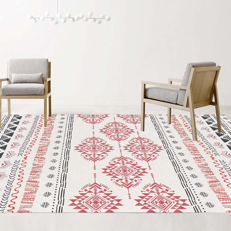 Boho-chic Harlequin Print Tapijt Polyester Binnen tapijt Non-slip achterste tapijt voor woonkamer