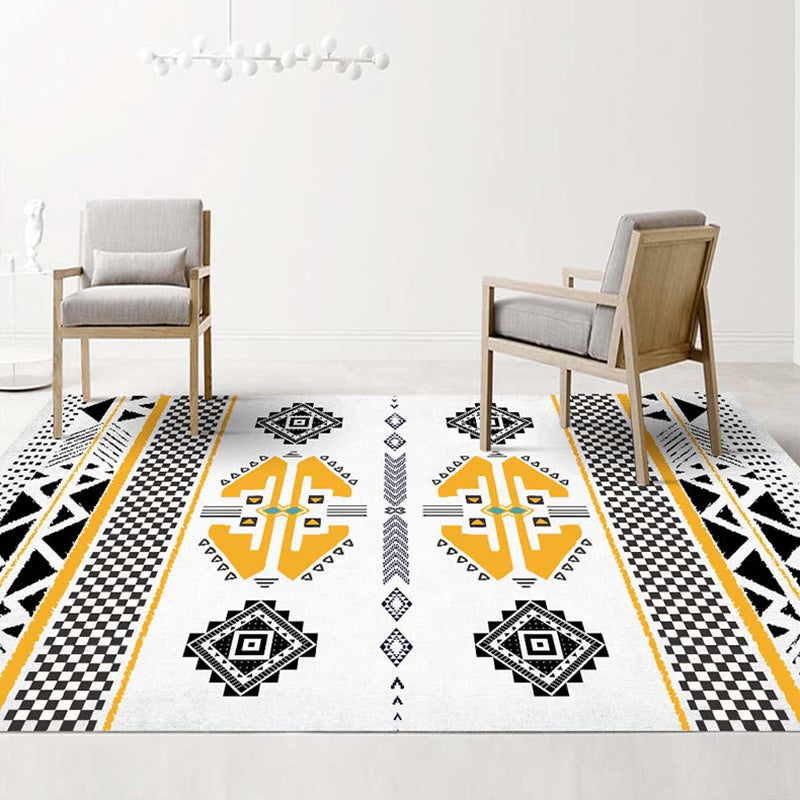 Boho-chic Harlequin Print Tapijt Polyester Binnen tapijt Non-slip achterste tapijt voor woonkamer