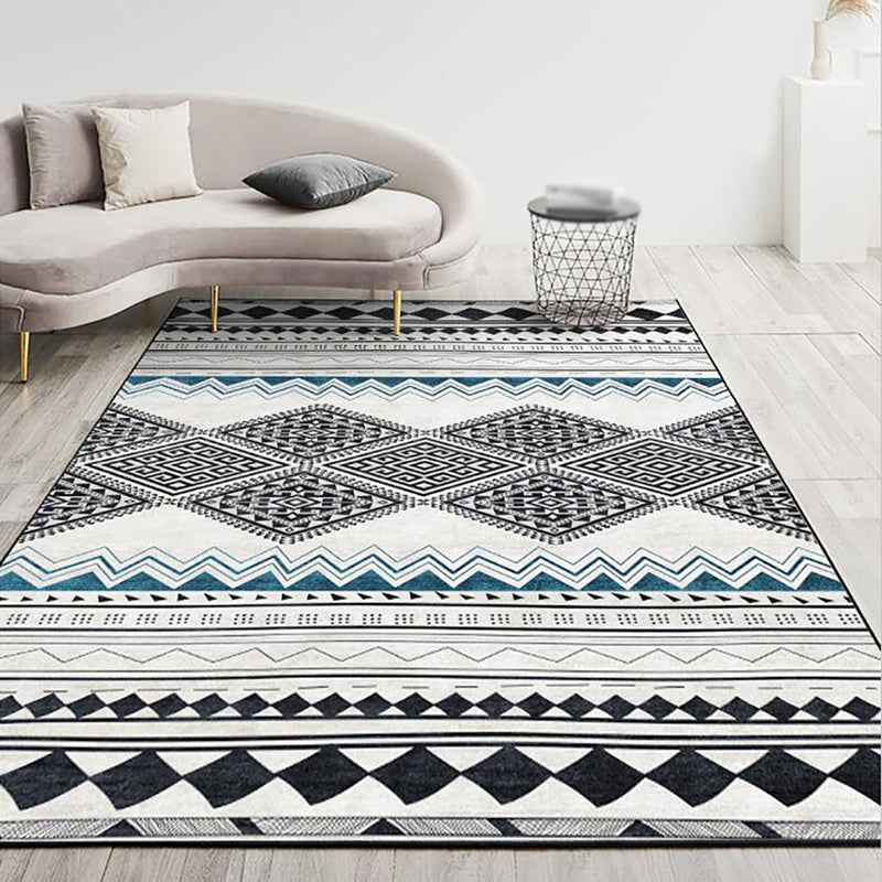 Vintage Home Decoration Rug Harlequin Print Polyester Indoor Carpet Non-Slip Backing Area Rug