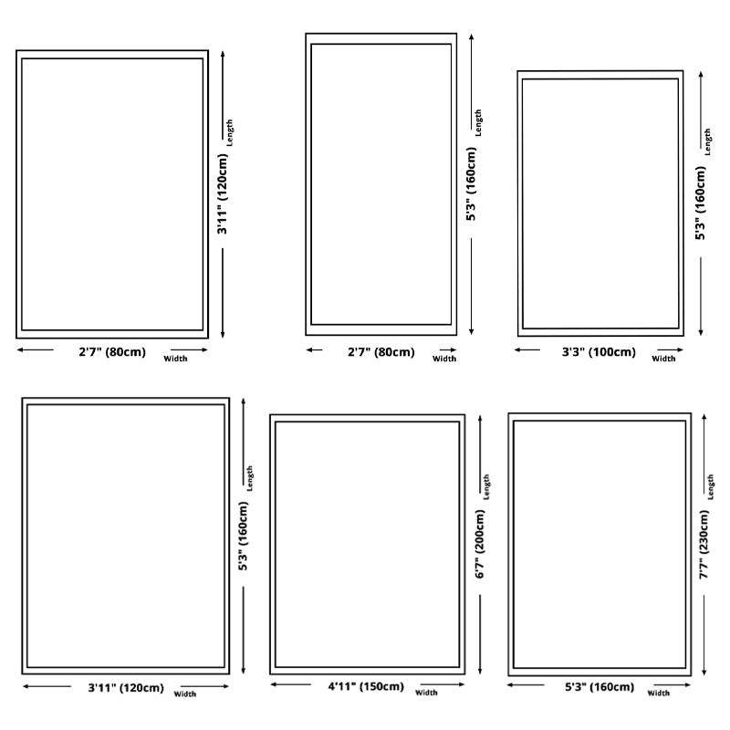 Fancy Living Room Area Rug Geometric Print Rug Polyster Carpet with Non-Slip Backing