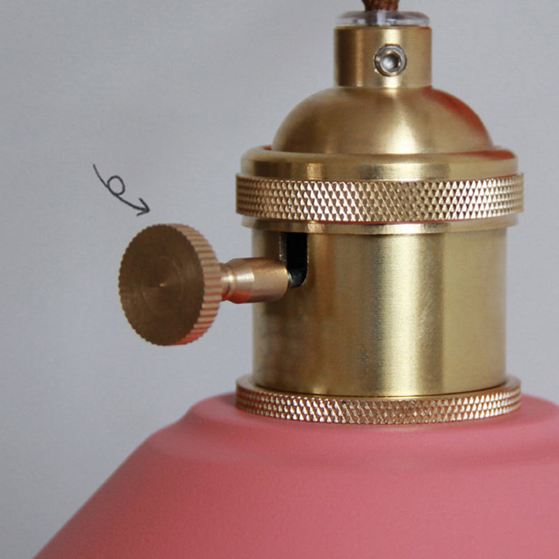 Moderne kreative Kegel Hängende Wandleuchten schmiedeeisere Makkaronwandlampe für Innenräume