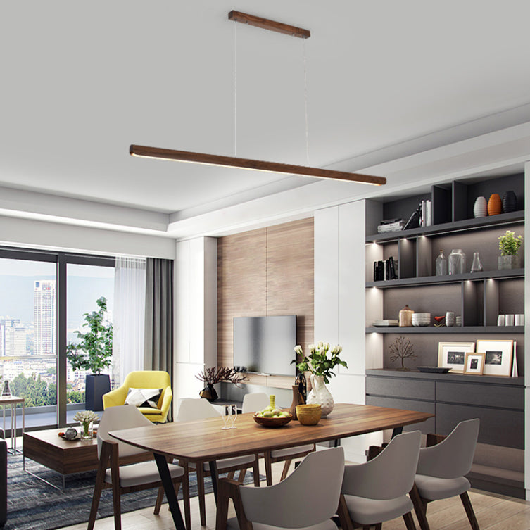 Luci a sospensione da cucina contemporanea illuminazione isola lineare luce appesa in nero