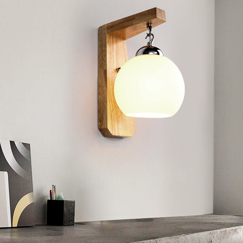 Hout gewapend SCONCE LICHT Aziatisch