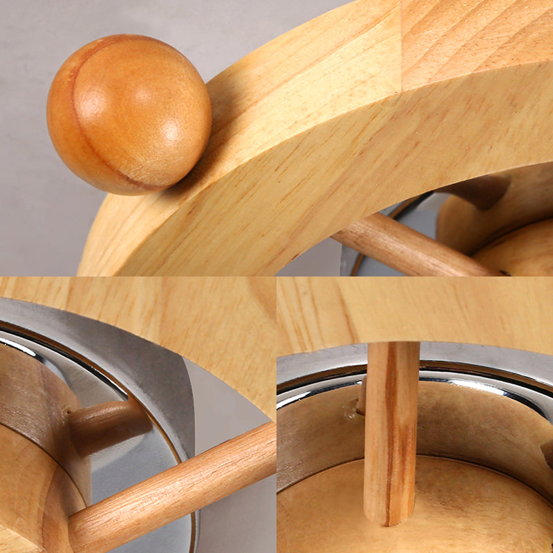 White Glass Flush Fixture Nordic 1 Light Flushmount Ciling Light with Wheel Backplate for Bathroom