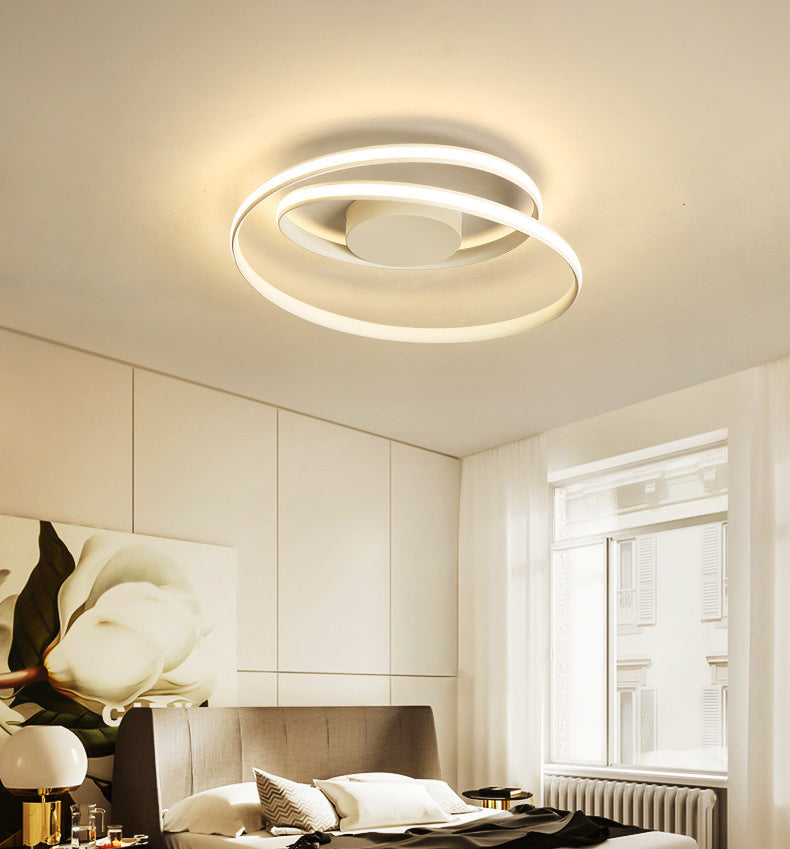 Moderne Minimalistische Indoor LED Plafondlamp Aluminium Lineaire Flush Mount met Silicone Shade