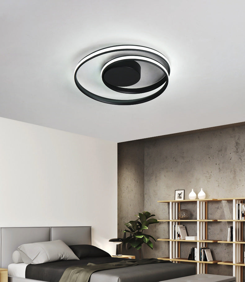 Moderne Minimalistische Indoor LED Plafondlamp Aluminium Lineaire Flush Mount met Silicone Shade