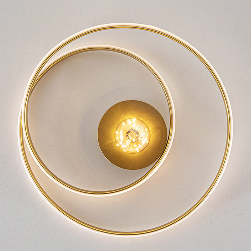 Modern Creative LED Ceiling Light Aluminium Linear Ceiling Fixture with Silica Gel Shade