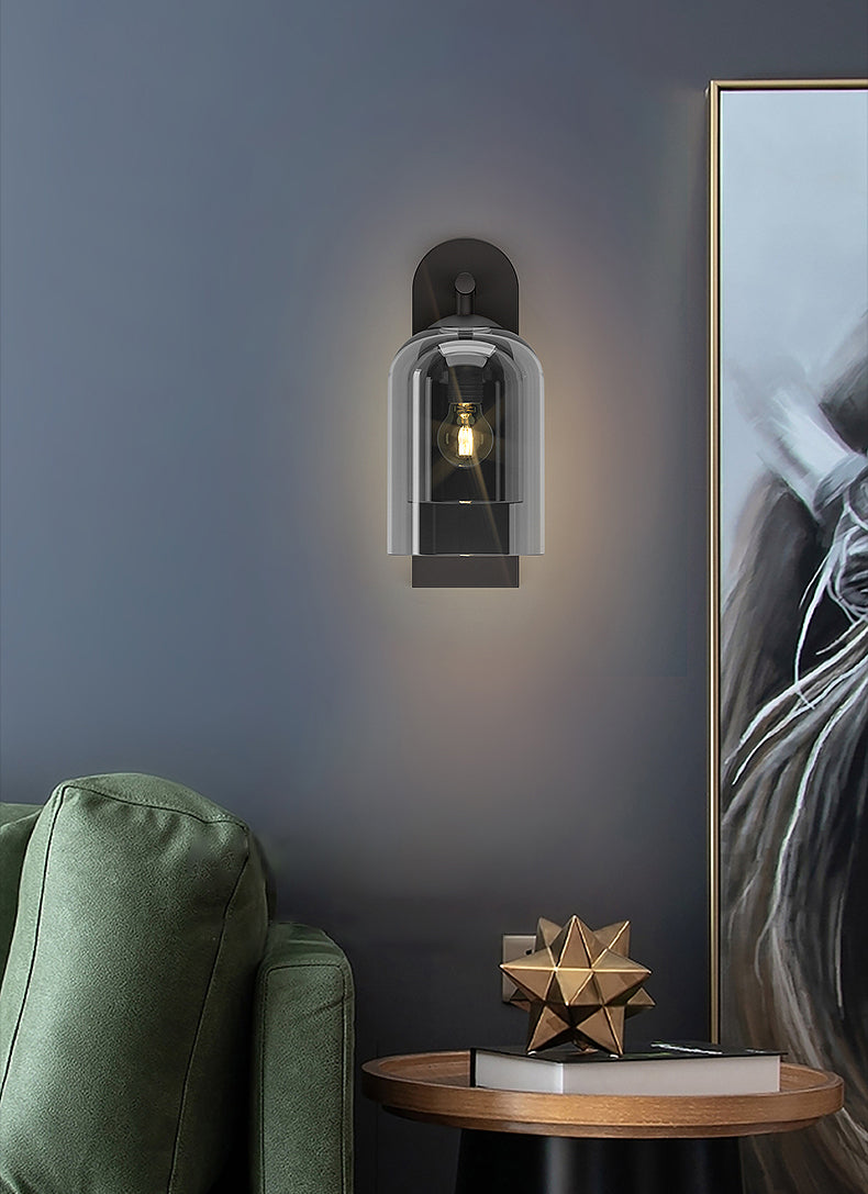 1-Licht-Halbzylinder Wandleuchte modern